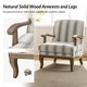 preview thumbnail 17 of 28, Rinaldo Farmhouse Upholstered Armchair with Solid Wood Legs by HULALA HOME