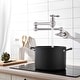 preview thumbnail 6 of 14, Vanityfair Pot Filler Wall Mount Kitchen Faucet Folding Stretchable Pot Filler Faucet