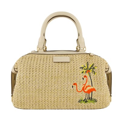 Tommy Bahama Flamingo Embroidery Mini Tote