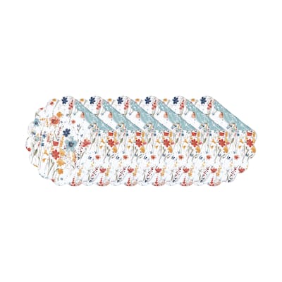 Sheila Round Quilted Placemat Set 6