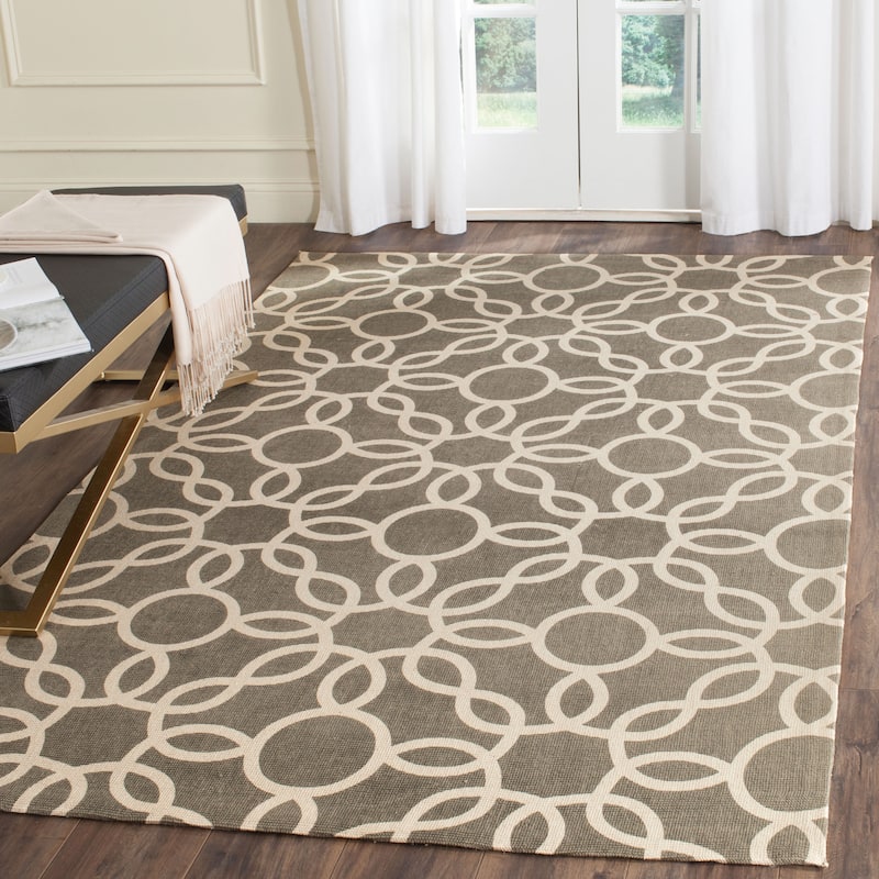 SAFAVIEH Handmade Cedar Brook Krisztina Modern Jute Rug - 5' x 8' - Grey/Ivory