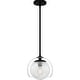 preview thumbnail 3 of 6, Eslinger 1-Light Matte Black Mini Pendant
