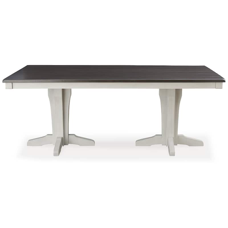 Signature Design by Ashley Darborn Brown/White Dining Table - 40" W x 78" D x 30" H