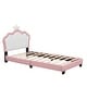preview thumbnail 13 of 31, Upholstered Princess Bed with Crown Headboard
