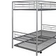 preview thumbnail 15 of 15, Twin-Over-Twin Metal Bunk Bed With Trundle,Can be Divided into two beds,No Box Spring needed,Ultimate Space Saver