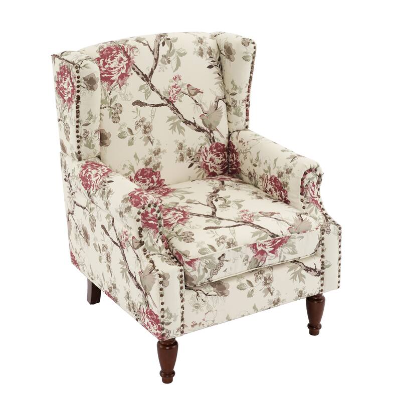 Upholstered Accent Chair Nailhead Trim Arm Chair