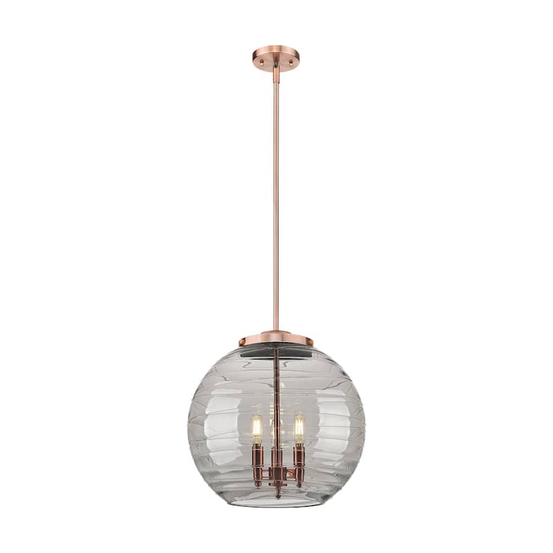 Innovations Lighting 221-3S-18-16 Athens Pendant Athens Deco Swirl 3