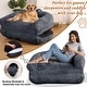 preview thumbnail 7 of 19, Giant Foldable Bean Bag Chair for Adults Kids Large Beanbag Sofa