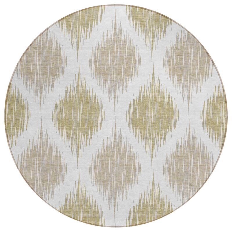 Machine Washable Indoor/ Outdoor Chantille Contemporary Geo Rug