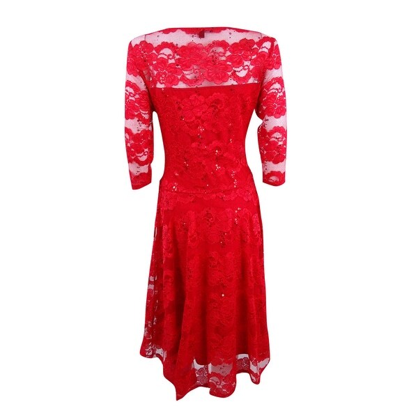 sangria lace dress