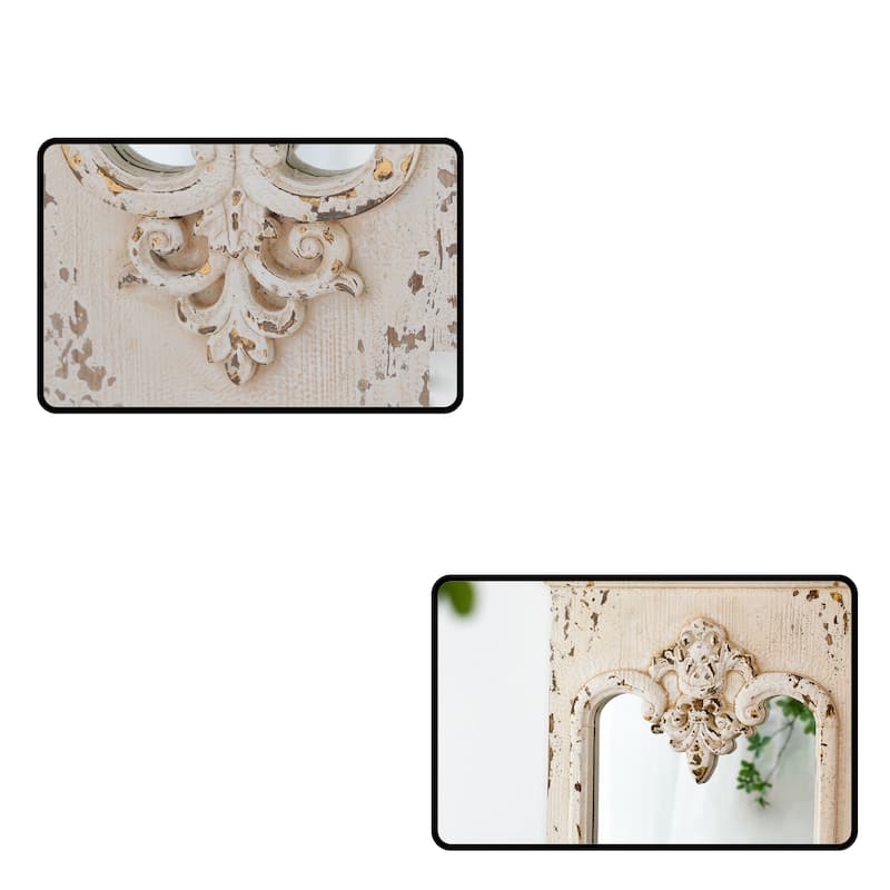 Full Length Mirror with Solid Wood Frame