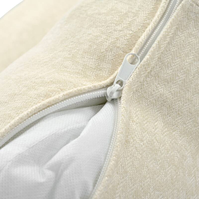 U-Shaped Sectional Sofa, Chenille Fabric Cloud Sofa, 6 Seater Sofa with Adjustable Armrest Pillow for Living Rooms, Office