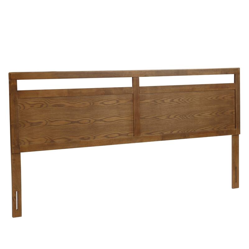 Farmhouse Double Panel Wood Headboard, King or Queen