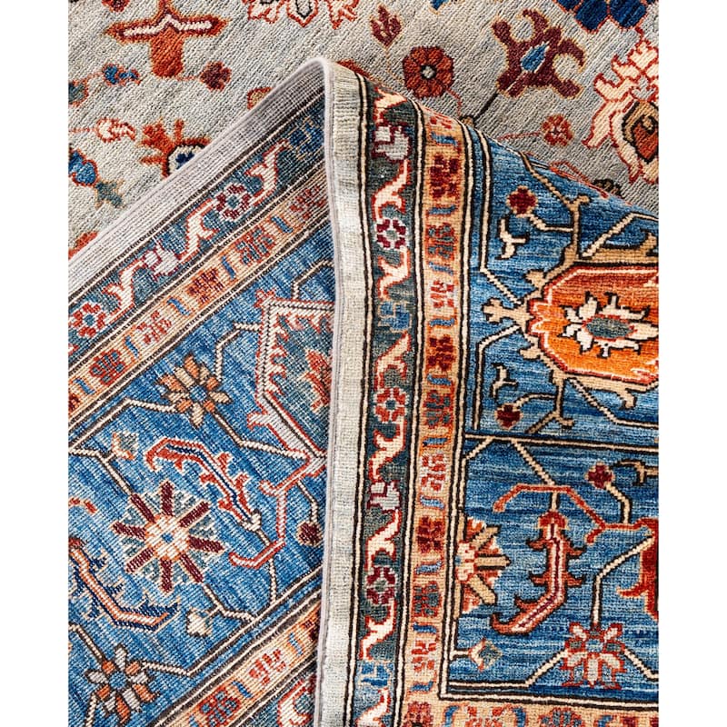 Serapi One-of-a-Kind Hand-Knotted Area Rug - Gray - 8' 11" x 11' 9"