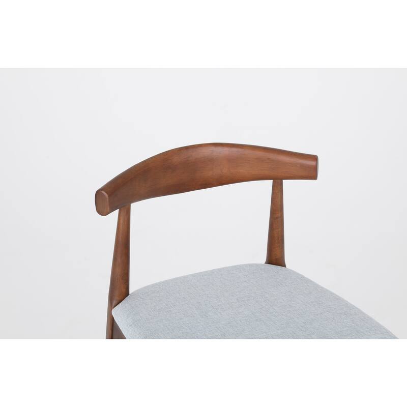Modern Design Solid Wood 24" Counter Stools,Upholstered Counter Stools with Wood Legs for Kitchen Island Dining Room Bar