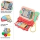preview thumbnail 3 of 7, Cash Register for Kids – 30-Piece Set for Grocery Store Pretend Play by Hey Play (Pink) - Multicolor