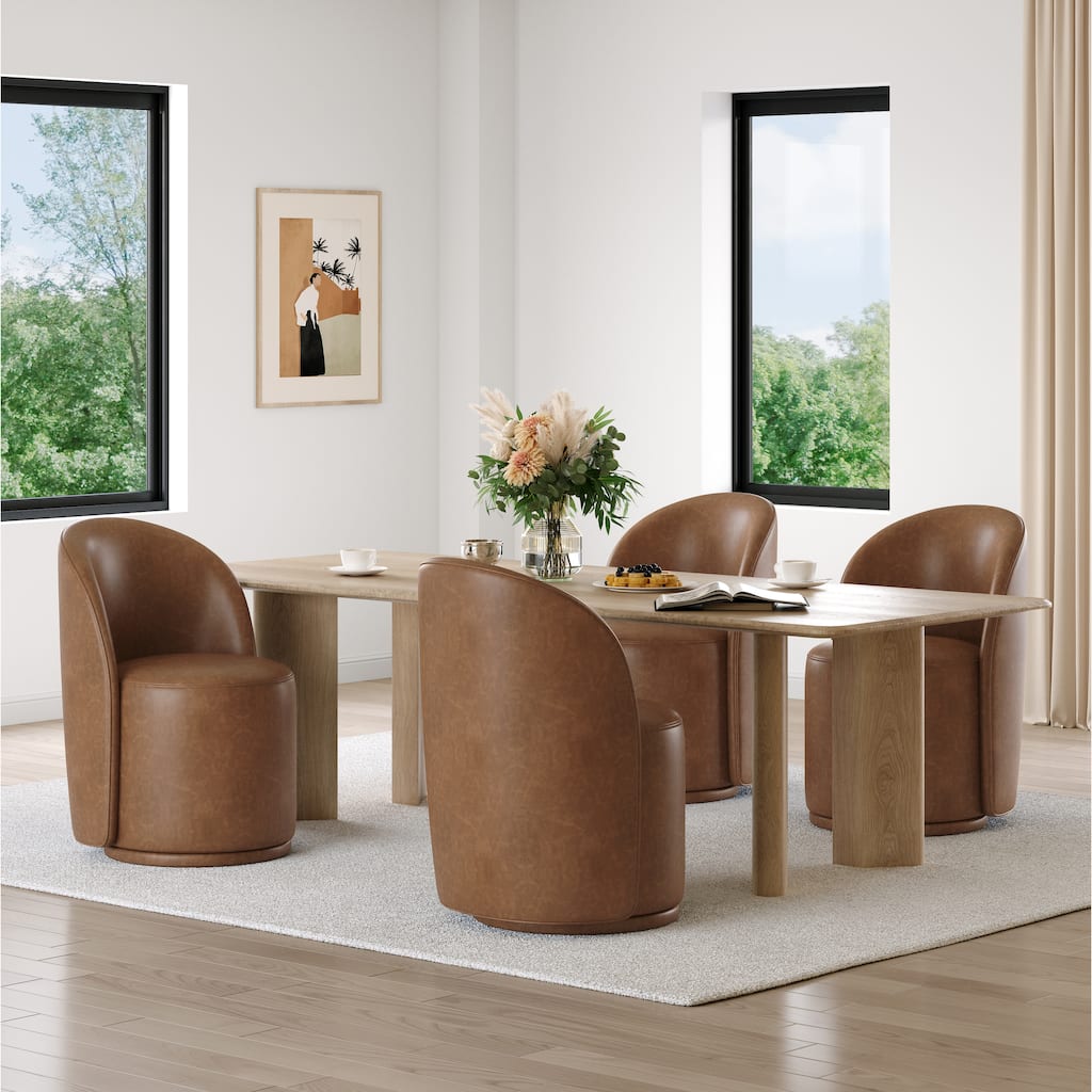 23.5" Wide Swivel Side Chair for Dining Room, Living Room