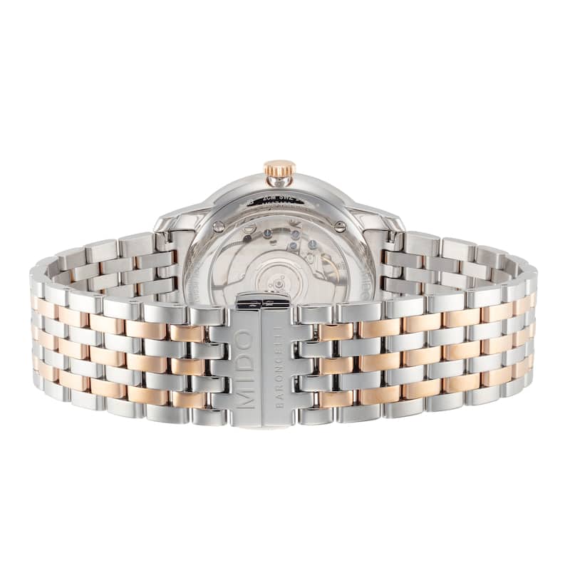 Mido Men's Baroncelli 40mm Automatic Watch M0274282201300 - White - N/A