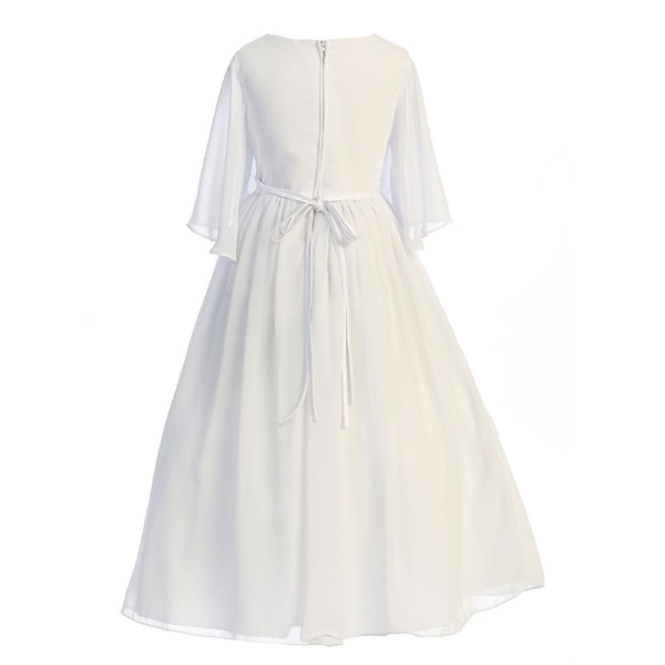 chiffon butterfly gown