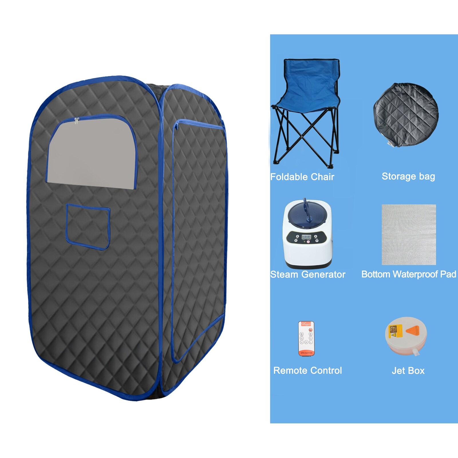 Imdot Portable Sauna Box For Home, Spa Sauna With Folding - View #11