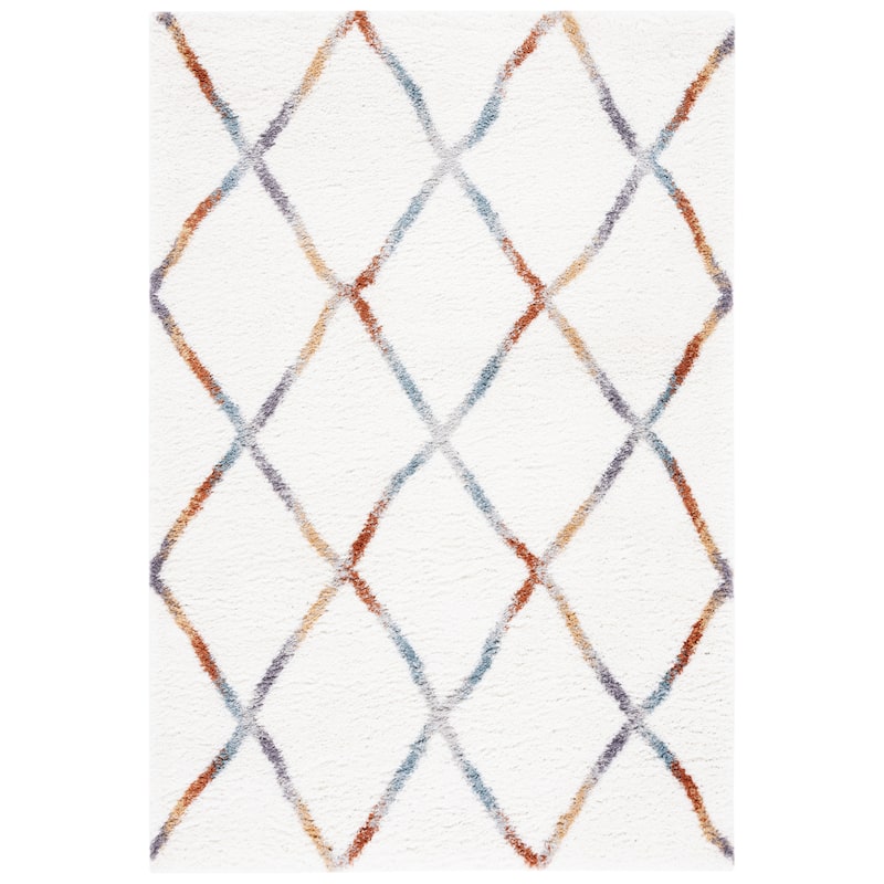 SAFAVIEH Berber Shag Pantelia Rug - 8' x 10' - Ivory/Multi