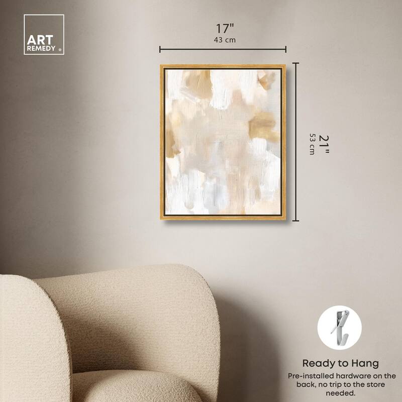 Beige and Cream I Canvas by Art Remedy