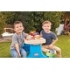preview thumbnail 5 of 3, Picnic Table with Umbrella for Boys, Easy Movable Playing Table and Chairs Set, Plastic