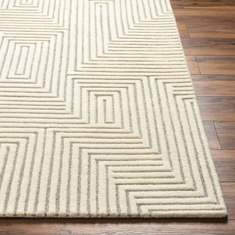 Dialla Handmade Modern Wool Rug