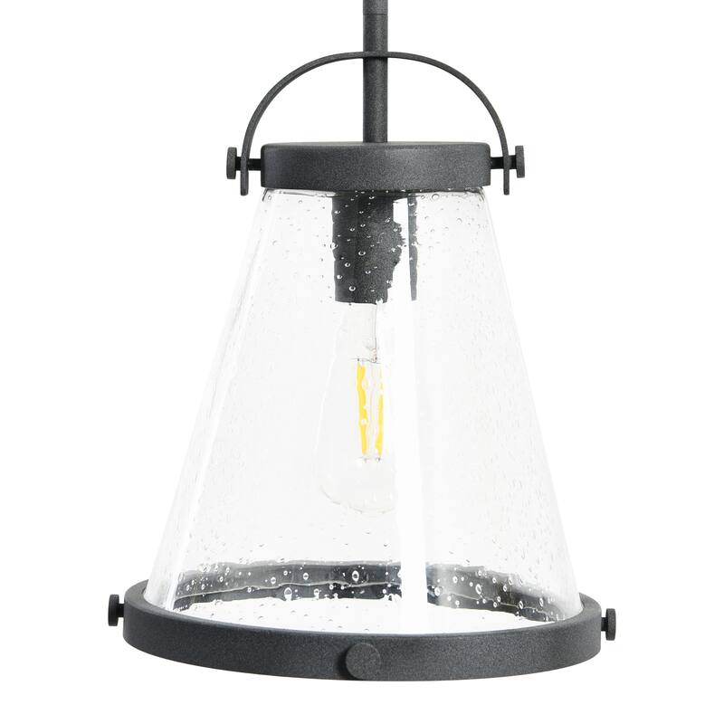 Robert Stevenson Lighting Wesley - Metal and Seedy Glass Ceiling Light