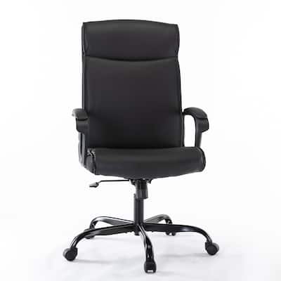 SMUGDESK Leather Office Chair For Home Office Workstation Black - N/A