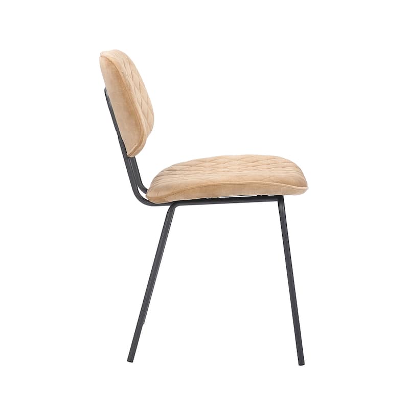 Porthos Home Taci Dining Chairs Set Of 2, Velvet Upholstery, Iron Legs