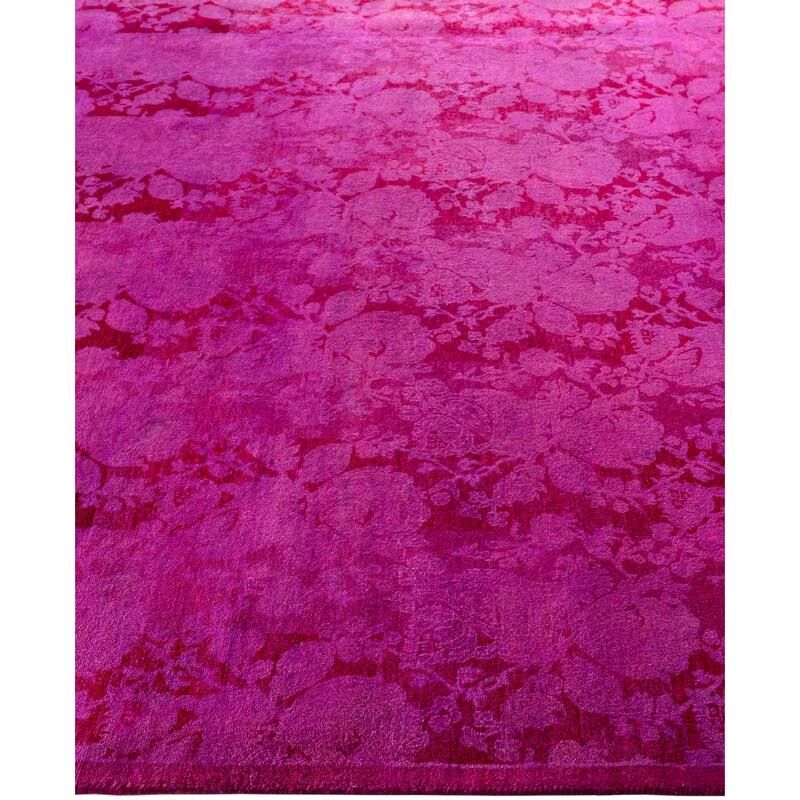 Overdyed One-of-a-Kind Hand-Knotted Area Rug - Pink - 4' 8" x 6' 9"