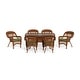 preview thumbnail 18 of 45, Portside Southwest Amber Outdoor Wicker Dining Set (7-Piece)