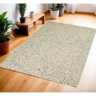 Faval Power Loomed Modern Soft Area Rug By HomeRoots - 69' X '45' X '0.5