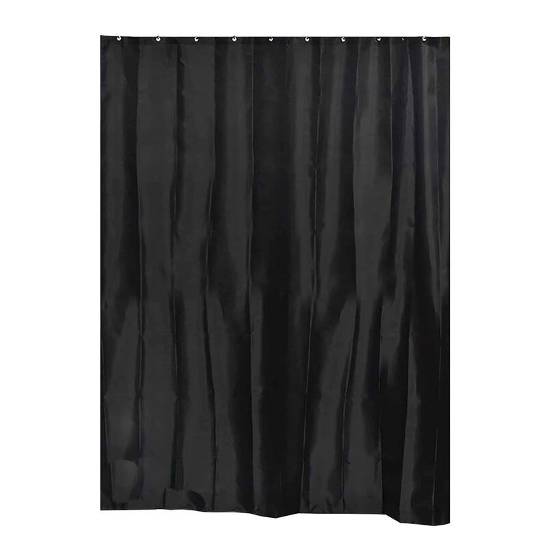 Extra Long Shower Curtain Polyester 12 Rings 79"L x 71"W