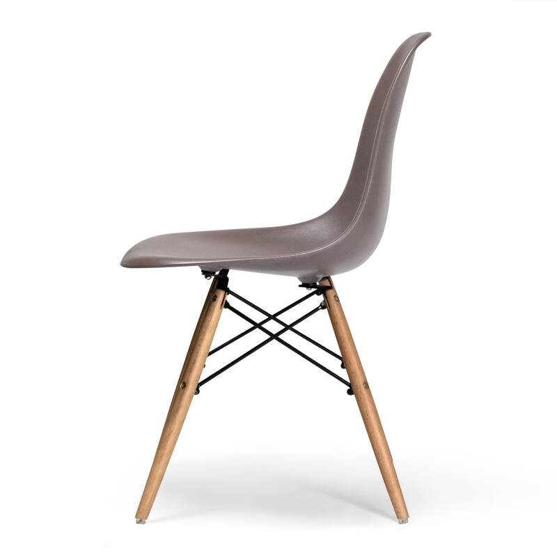 Paris-2 Side Chairs with Natural Legs (Set of 2)