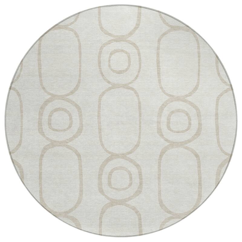 Machine Washable Indoor/ Outdoor Modern Vibe Chantille Rug