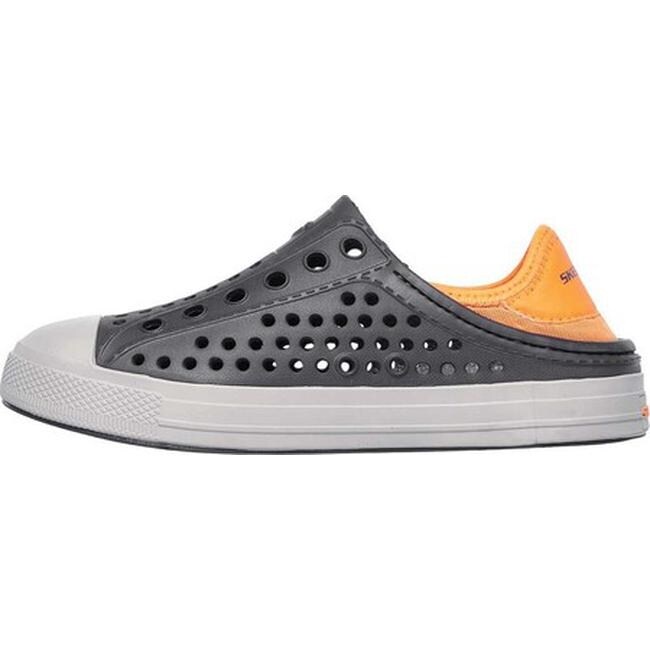 orange slip on shoes