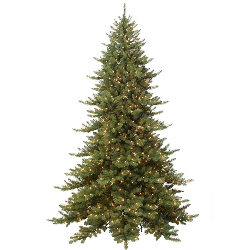 Puleo International 9 ft Pre-lit Royal Majestic Fraser Fir Artificial Christmas Tree - Green
