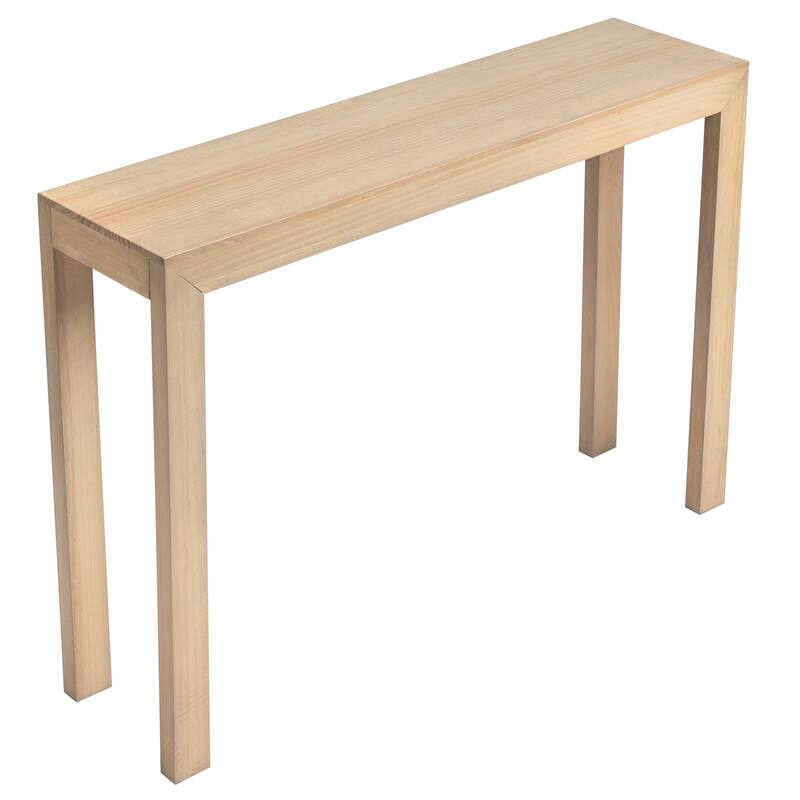 Pinewood Entryway Table Console with Sturdy Surface 220 lbs - 46.1 x 11.8 x 31.9 in
