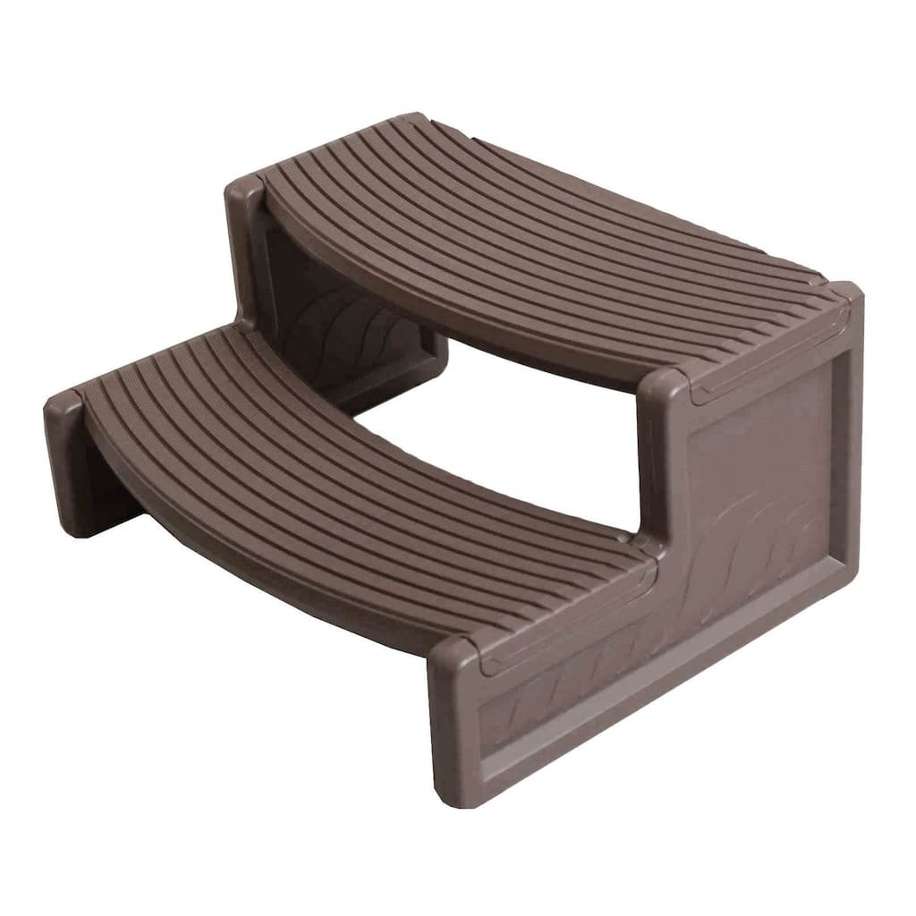 Confer Plastics Handi-Step Multi Purpose Spa Hot Tub Stairs/Steps, Portobello - 28.5 x 23 x 14 inches