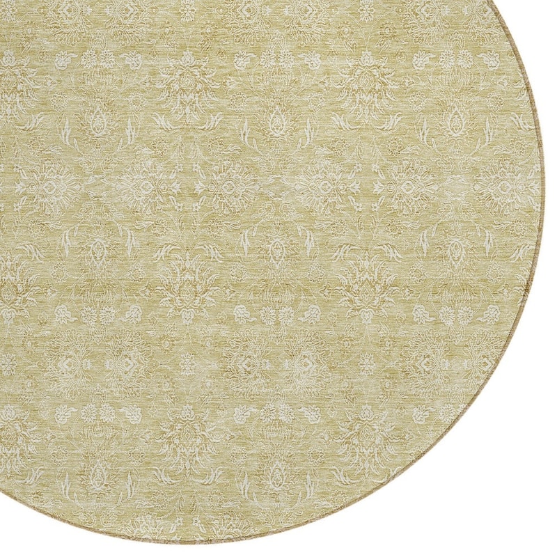 HomeRoots Floral Transitional Rectangle Outdoor Rug
