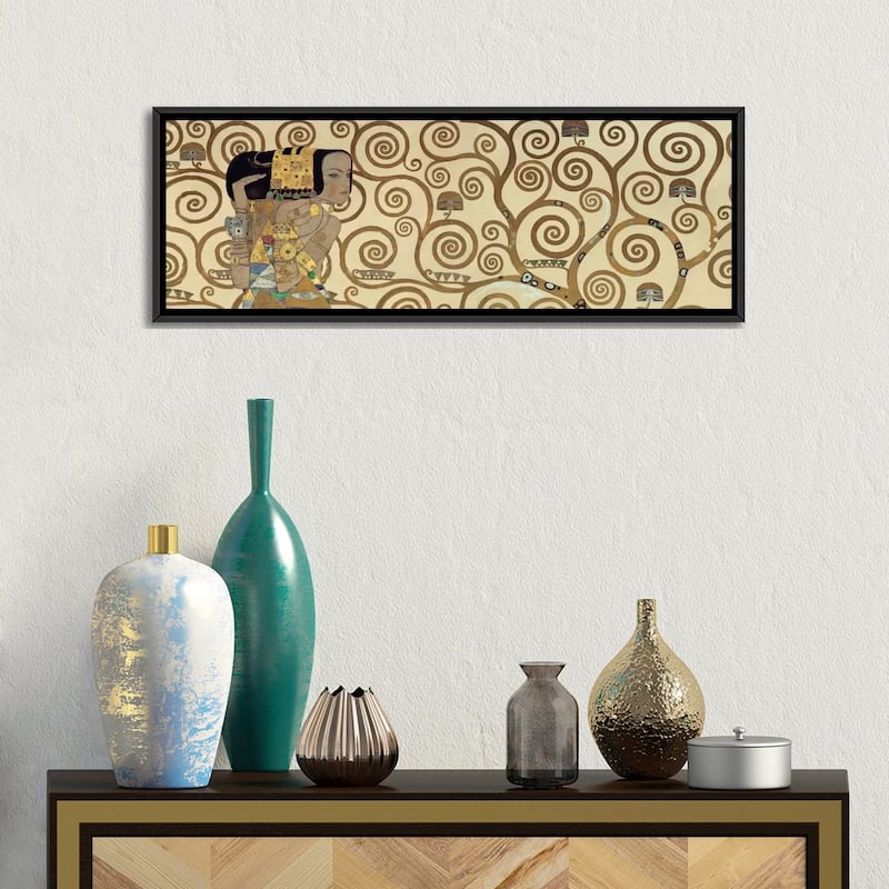 iCanvas "Expectation, Horizontal" by Gustav Klimt Framed Canvas Print