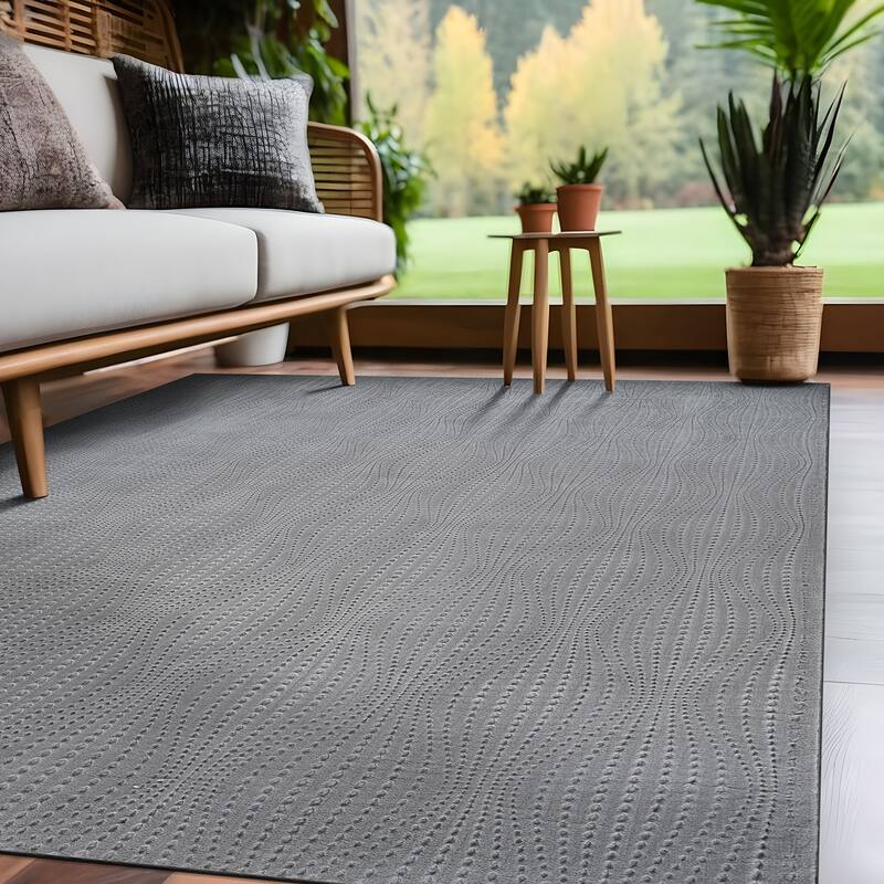 Beverly Rug Serenity Solid Modern Non Slip Soft Indoor Area Rug
