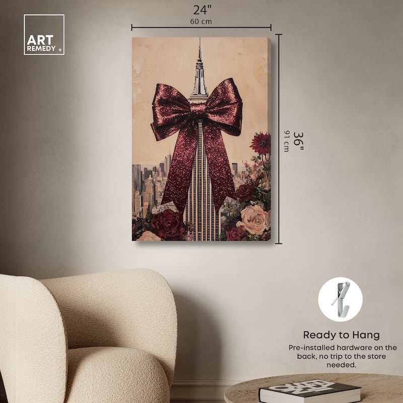 Sparkling Empire State Building Canvas by Art Remedy, Gallery Wrapped