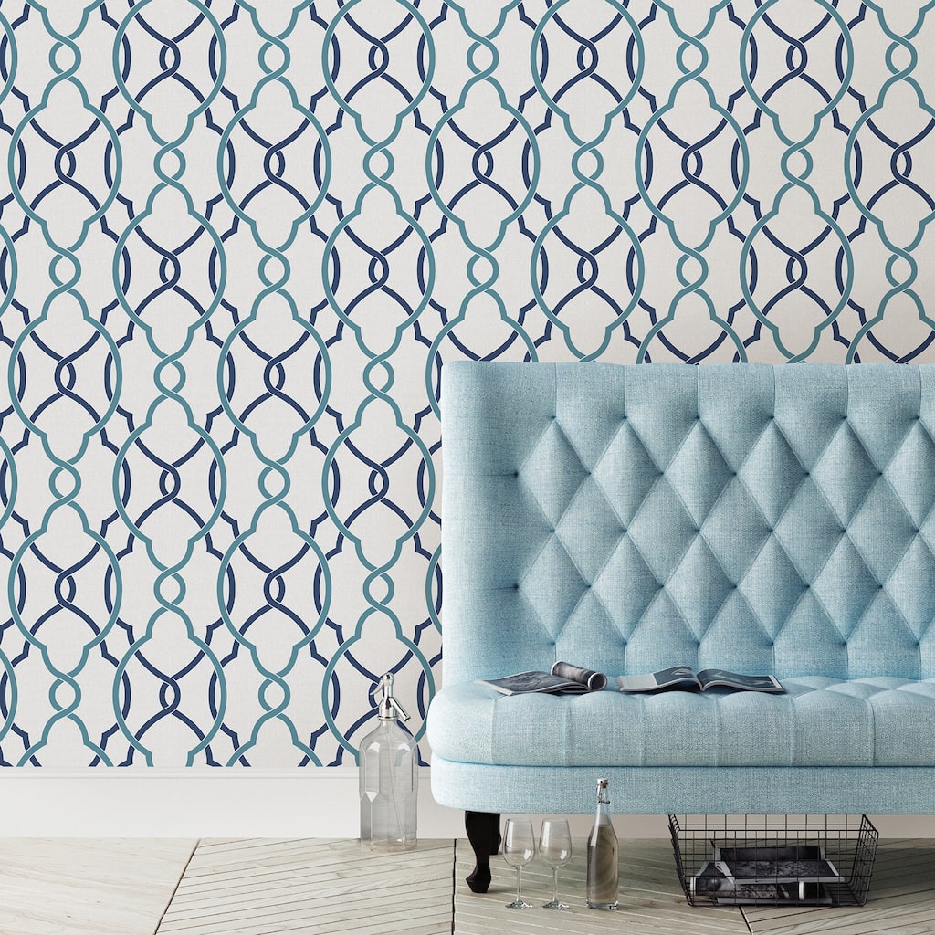 Geometric Avalon Sausalito Lattice 33 FT. L x 20.5In. W Wallpaper Roll