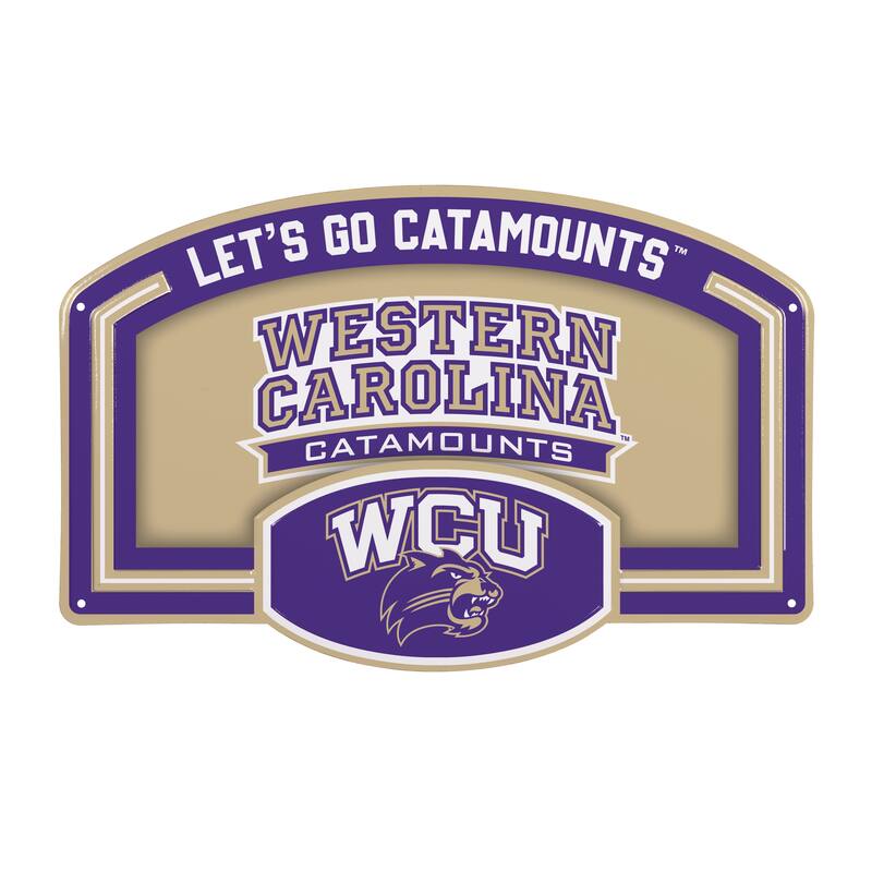 Western Carolina University Embossed Steel Wall Sign, 11" x 17"