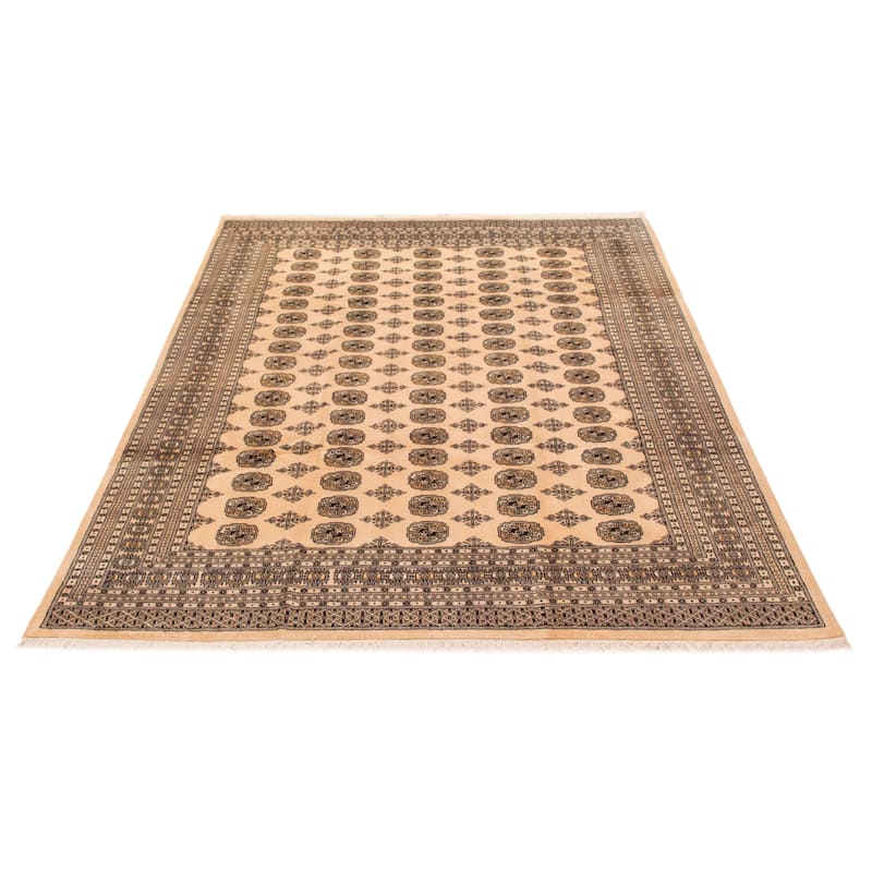 ECARPETGALLERY Hand-knotted Finest Peshawar Bokhara Beige Wool Rug - 8'4 x 10'11