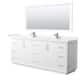 Option White / Carrara Cultured Marble Top / Brushed