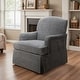 preview thumbnail 2 of 34, Art Leon Upholstered Swivel Accent Armchair Grey